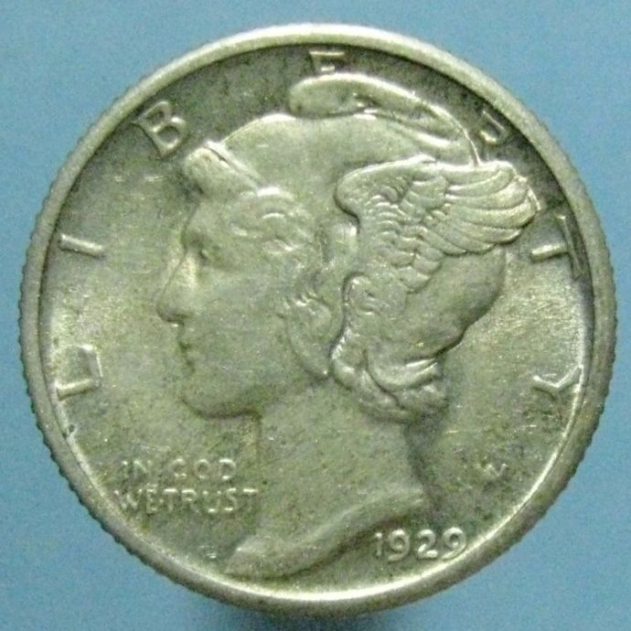 Gold-Toned-1929-Mercury-Dime